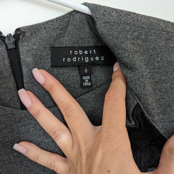 Robert Rodriguez Lace Accented Mini Dress - XS/0 - Picture 6 of 8